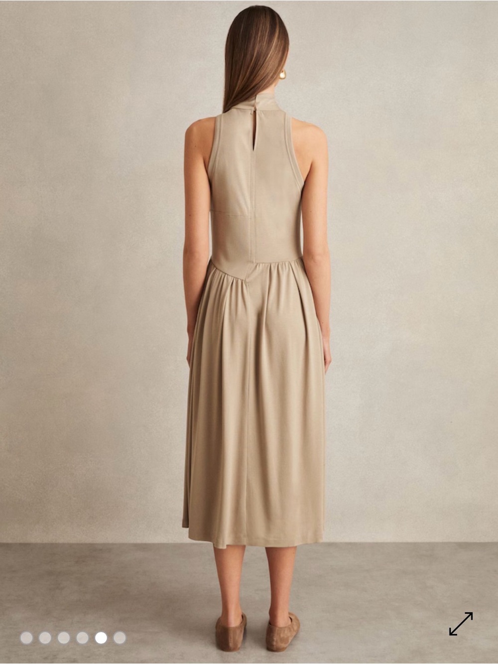 Reiss Blake jersey midi dress - Picture 5 of 9